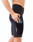 DANISH ENDURANCE Kurze Radlerhose Herren, Radlerhose Gepolstert, Schnelltrocknende MTB Shorts Schwarz M