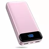 Enerwow Power Bank, 27000mAh Powerbank PD 30W Schnellaufladung USB C Tragbares Ladegerät mit Digitaldisplay, Externer Akku mit iPhone 15 14 Pro Max und Smartphone