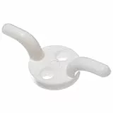 Klampe Haken Vorhang Store Raffhalter Kunststoff weiß (2 Stück)