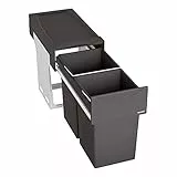 BLANCO BOTTON II 30/2 | Kunststoff, Stahlblech | 30er Unterschrank | System zur Bodenmontage hinter Schwenktüren | 2 x 15 Liter Eimer