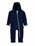Playshoes Fleece-Overall Unisex Kinder Jumpsuit, marine, 74