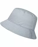 GADIEMKENSD Summer Bucket Hat for Women Cotton Bucket Hats for Men SPF UPF Sun Protection Trendy Portable Outdoor Travel Hat for Golf Hiking Fishing Camping Grey