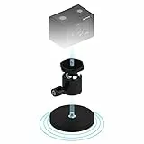 SABRENT Kamera-Magnethalter 66mm - 22KG mit 360-Grad-drehbarem Kugelkopf, und 1/4 Schraubengewinde, Kamerahalterung für Blink Actioncam DSLR GoPro usw. (CS-MG66)