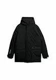 Superdry Herren City Gepolsterter Parka Mantel Schwarz M