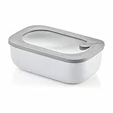 Guzzini - Kitchen Active Design, Hermetischer, rechteckiger behälter, kühlschrank-/gefrierschrank-/mikrowellengeeignet - Dunkelgrau, 20x12xh7 cm | 900 cc - 171000177