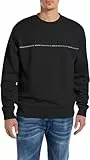 Replay Herren Sweatshirt Oversized, Schwarz (Black 098), L