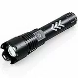 Amzyigou Taschenlampe Led 2000Lumen Extrem Hell, XHP160 Starke LED-Taschenlampe mit Zoombare, 6 Modi Wasserdicht Taschenlampen mit Holster fur Outdoor-Camping, Wandern oder Nachtsport(Mini)
