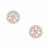 Fossil Ohrringe Für Frauen Mop, 10(D)*2.0(Dicke)mm Rose Gold Edelstahl-Ohrringe, JF02906791