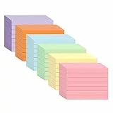 OWLKELA Karteikarten A8, 6 Farben, 600pcs, Lernkarten, Vokabelkartenfür Lernen, Notizen & Büroorganisation, Einfache Beschriftung, Kompakt & Tragbar, Bunte Karteikarten für Schule, Büro und Zuhause