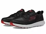 Skechers Max Fairway 4 Herren-Golfschuh, leicht, ohne Spikes, Schwarz/Rot, 43 EU