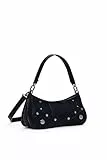 Desigual Schultertasche Umhängetasche Alsacia Embro Patch Crossbody Bag Black schwarz