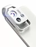 APEXEL 200X Mini-Mikroskop für Smartphone-Kamera, Taschenformat für Explore Micworld Mikroskop für iPhone 13 (weiß)