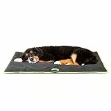 Ferplast Hundematte Extra Groß - Waschbares Hundebett - Hundekissen - Wasserdicht & Kratzfest - Matte für Hundehütten und Auto, Hundekorb - Jolly - 108 x 79 cm, XK, SCHWARZ