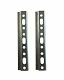Gedotec Schrankaufhänger Stahl verzinkt H10323 | 2 Stück Schrankhalter zum Schrauben Länge: 157 mm | Möbelaufhänger | Aufhängeschiene Metall | Schrankträger stabil | Schrankträger | Schwerlast