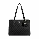 GUESS Damen Power Play Tragetasche Tech Tote, Schultertasche, Kohle-Logo