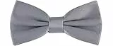 Ladeheid Fliege Kinder Jungen mit einstellbarem Band für Anzug festlich Kinderfliege Mode für Jungs MJ (10cm x 5cm) (10cm x 5cm, Grau)