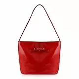 Energather Damen Henkeltaschen, PU Leder Tote Shopper Tasche Damen Groß für Frauen und Mädchen, stilvolle Große Handtasche Damen zum Einkaufen, Arbeit, Reisen (rot)