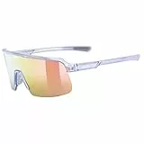 uvex dyrt - Sportbrille für Damen und Herren - großes Sichtfeld - 100% UVA-, B, C Schutz - mirror - transparent purple/red mirror - one size