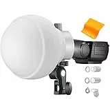 Godox ML-CD15 Dome Diffusor mit 3 Adaptern für Godox Blitzlicht Zusammenklappbar Weiches Licht-Modifikator für AD100pro AD200pro AD300pro AD400pro V1 V860II V860III TT685II TT600 ML30 ML60 ML60Bi