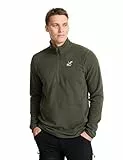 RevolutionRace Hiker Half-Zip Fleece für Herren, Leichter und elastischer Fleece mit halbem Reißverschluss, Kambaba Green, XL