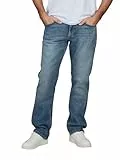 Cross Jeans Herren Stretch Regular Fit Dylan Jeanshose Hose Denim, Länge:34L, Farbe:Mid Blue (E 195-150), Weite:36W
