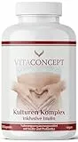 Vitaconcept I Kulturen Komplex mit Inulin I 180 magensaftresistente Kapseln I 500 Mrd. KBE/g - 22 Bakterienstämme mikroverkapselt mit Lactobacillus & Bifidobacterium I produziert in Deutschland