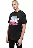 STARTER BLACK LABEL Herren Starter Multicolored Logo Tee blk/pink, M