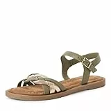 Tamaris Sandalette Damen Flach grün,EU 39