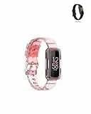 Armband für Google Fitbit Inspire 3, yystao TPU Uhrenarmband Kompatibel mit Google Fitbit Inspire 3, Hautfreundlich Smartwatch Ersatzband (Transparent Pink)