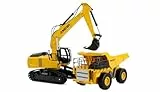 Amewi 2-in-1 Set Kipper & Kettenbagger 9-Kanal 1:24 RTR, ferngesteuert RC Kind ab 6 Jahre, Gelb