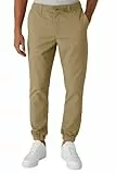 Smith & Solo Chino Hose Herren - Freizeithose Hosen Chinohose Baumwolle Arbeitshosen Männer mit Kordelzug Jogginghose Regul Chinos Lang (Beige, L)