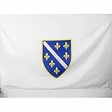 AZ FLAG - Flagge Bosnien-Herzegowina 1992-1998 - 150x90 cm - Bosnische Fahne 90 x 150 Cm Scheide Für Mast - Flaggen