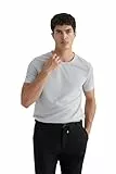 DeFacto Herren Basic T-Shirt - Klassisches T-Shirt für Männer