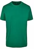 Build Your Brand Herren T-Shirt Round Neck, Männer Basic T-Shirt mit Rundhalsausschnit, Regular Fit, Baumwolle, Forest green, XL