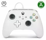 PowerA Kabelgebundener Controller für Xbox Series X|S und Windows 10/11 - Weiß, Gamepad, kabelgebundener Videospiel-Controller, Gaming-Controller, kompatibel mit Xbox One, Offiziell lizensiert