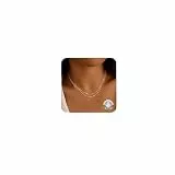 Kenivira Kette Silber 925 Damen Layered Silber Halsketten Stapelbare Kette Choker Halskette für Damen Schmuck Geschenke für Frauen Mädchen