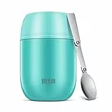 Thermobehälter für Essen 450ml, 710ml Thermobecher Essen Edelstahl Warmhaltebehälter mit Löffel Essensbehälter Speisegefäß Edelstahl für Suppen, Babybrei Warmhaltebox