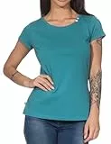 Ragwear Fllorah GOTS Top Damen (DE/NL/SE/PL, Alphanumerisch, L, Regular, Regular, Teal Green)