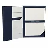 Rössler Briefpapier mit Umschlag | Briefpapier Set |Briefpapiermappe | 25 Briefpapier A4 | 25 Umschläge DIN lang | 235 x 345 x 28mm | 1 Stück | Farbe: Blau | Papier in Weiß