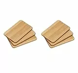 KESPER | Frühstücksbrettchen | 6er Pack | Buchenholz | Holz Schneidbrett für den täglichen Gebrauch | ideal zum servieren von Speisen