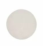 Taracarpet Kurzflor Boho Skandi Polyester Teppich in 3D Optik waschbar, pflegeleicht und robust ideal fürs Wohnzimmer, Schlafzimmer und Kinderzimmer auch als Badematte Creme Wellen 120 cm rund