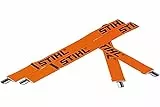 Stihl 0000 884 1510 Hosenträger für Bundhose mit Metallklips und Kunststoffinlay, Farbe: Orange, Länge: 110 cm