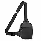 Brusttasche Herren, Leichte Sling Chest Crossbody Bag, Wasserdicht Schulter Backpack Umhängetasche Schultertasche Crossbag für Heren/Damen Reise, Wandern, Radfahren, Laufen