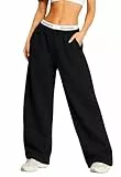 SMILODOX Jogginghose Damen Siara, Bequeme & stylische Freizeithose mit elastischem Bund und Seitentaschen, Trainingshose mit verstellbarem Beinabschluss im Oversize Fit, Für Fitness, Yoga & Freizeit