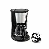 Tefal Subito Filterkaffeemaschine, optionale Warmhaltefunktion, permanenter Filter, 1,25 l, Tropfstopp-System, schwenkbarer Filterhalter, automatische Abschaltfunktion, Schwarz/Edelstahl, CM5S1DE0