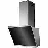 AEG Dunstabzugshaube Serie 7000 mit SilenceTech 60cm – kopffreie Wandhaube mit Glas – Ab- und Umluft – max. 760 m³/h im Abluftbetrieb mit max. 67 dB(A) – Lüftenfunktion – Edelstahl – GV77D61SL