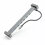 Hama USB C Hub 9 Ports Dockingstation mit abnehmbaren Standfüßen (Multiport Adapter 1x HDMI 4K, 4X USB-A, 1xUSB-C PD, 1xLAN Gigabit Ethernet, 2X Kartenleser, USB C Adapter 9in1 für Büro, Homeoffice)