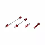 XLC QR-L08 Schnellspannset, diebstahlgesichert, rot (1 Set)