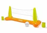 Intex - Aufblasbares Volleyball Netz-Set, 239x64x91 cm | inkl. aufblasbaren Vinylball und Zwei Taschen | ideal für den Pool