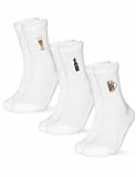 Occulto Damen & Herren Motiv Tennissocken 3er Pack (Modell: Robin), Statement Tennis Socken Bier 43-46